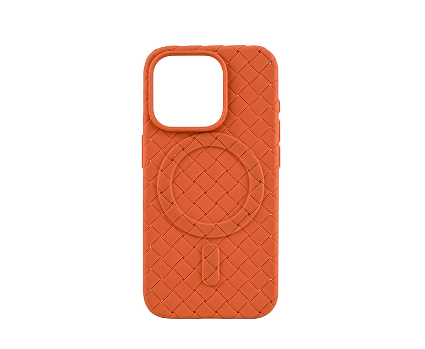 iPhone 15 Leather Case Woven Style