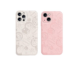 iPhone Cartoon Slim Leather Case