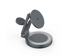360° Rotating 3-in-1 Wireless Charging Stand