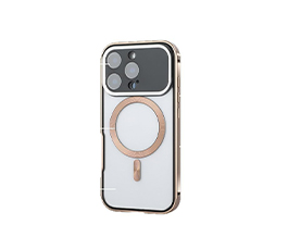 iPhone17 Magnetic Glass Metal Case