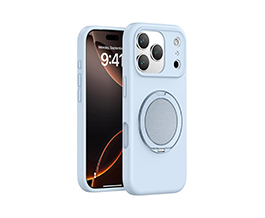 iPhone17 Liquid Silicone 360° Stand Case