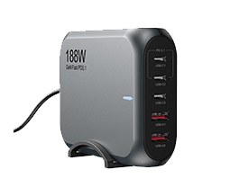 188W Desktop Charger Multi-Port UFCS Fusion Fast Charger Adapter